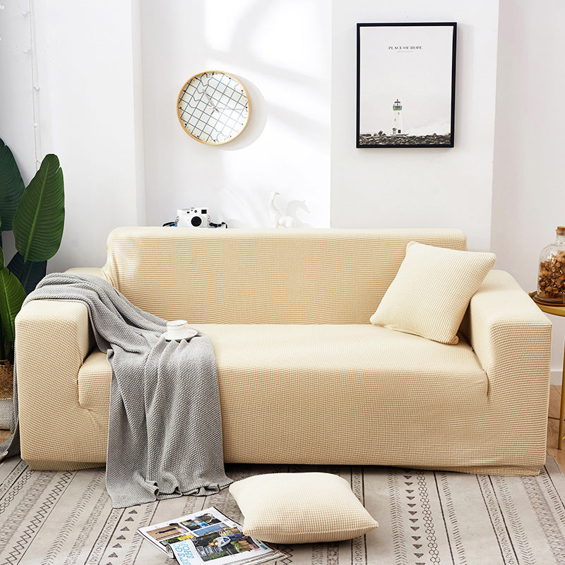 🛋️ Funda Elástica de Sofá de Punto Jacquard – Ajuste Perfecto y Protección Elegante para tu Mueble ✨💖