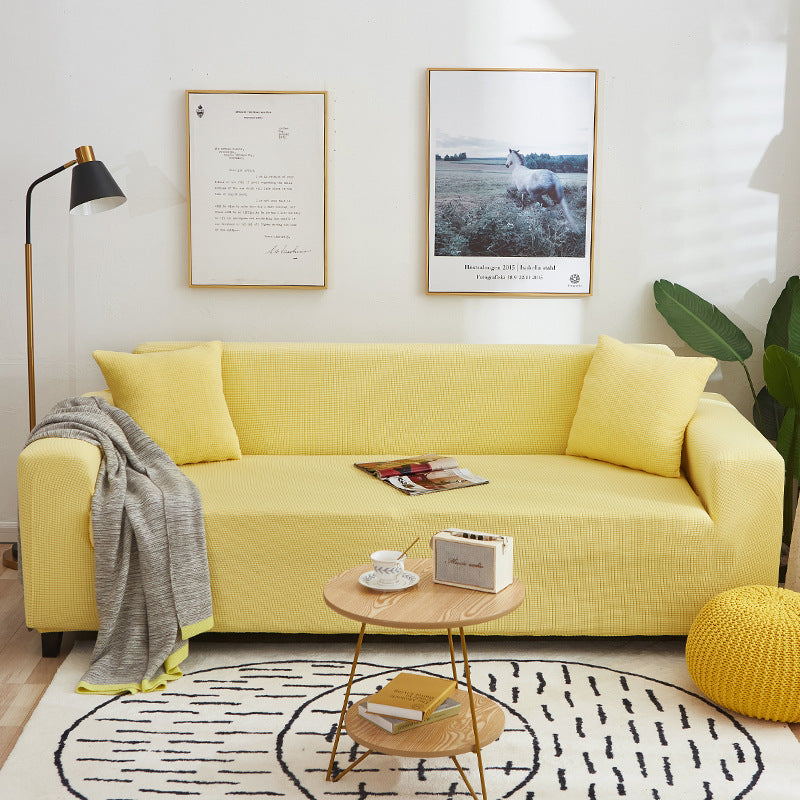 🛋️ Funda Elástica de Sofá de Punto Jacquard – Ajuste Perfecto y Protección Elegante para tu Mueble ✨💖
