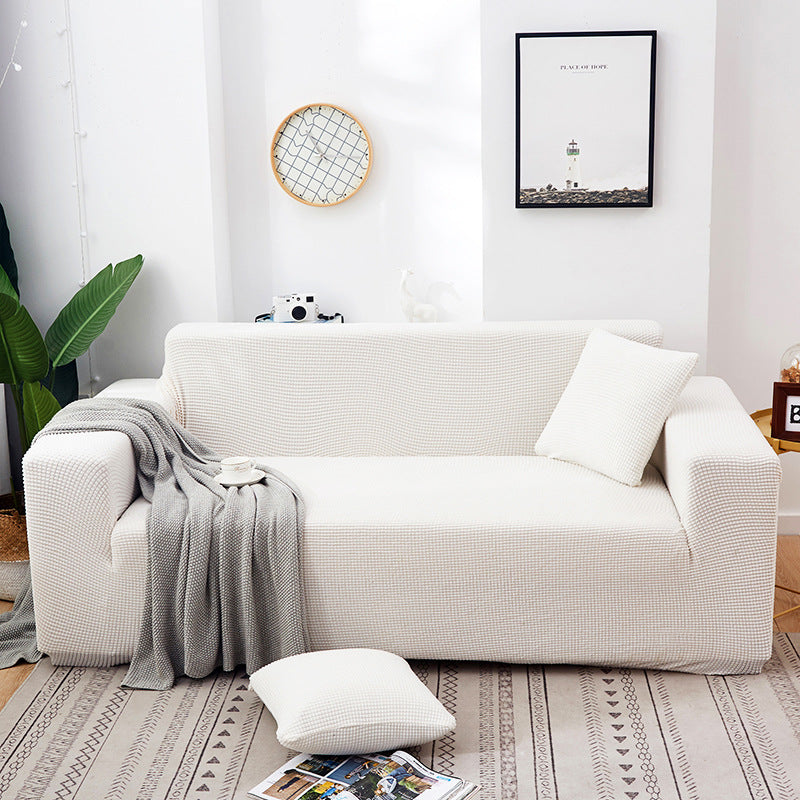 🛋️ Funda Elástica de Sofá de Punto Jacquard – Ajuste Perfecto y Protección Elegante para tu Mueble ✨💖