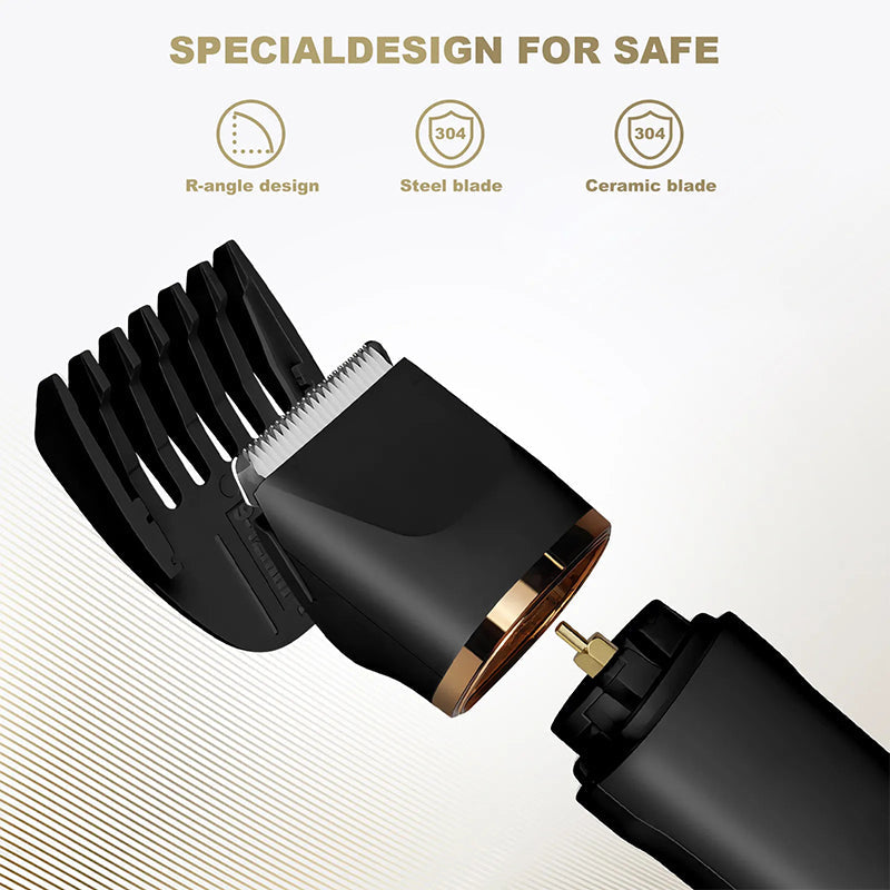 ✂️🔋 Recortadora Eléctrica 3 en 1 con Base – Precisión Profesional, Todo en un Solo Dispositivo 💈✨