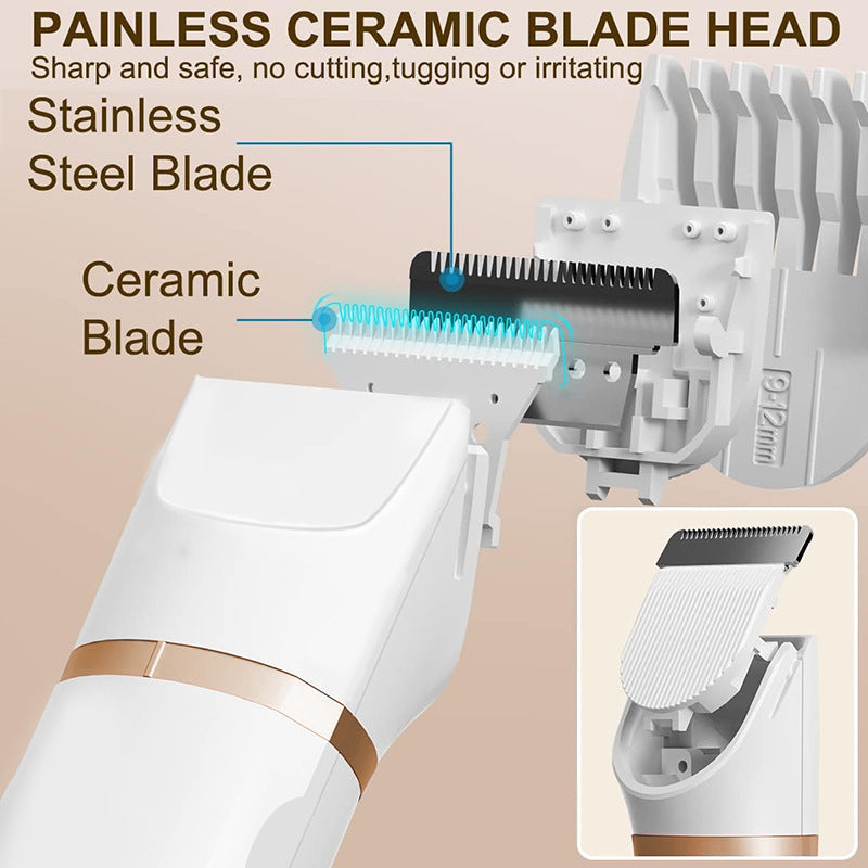 ✂️🔋 Recortadora Eléctrica 3 en 1 con Base – Precisión Profesional, Todo en un Solo Dispositivo 💈✨