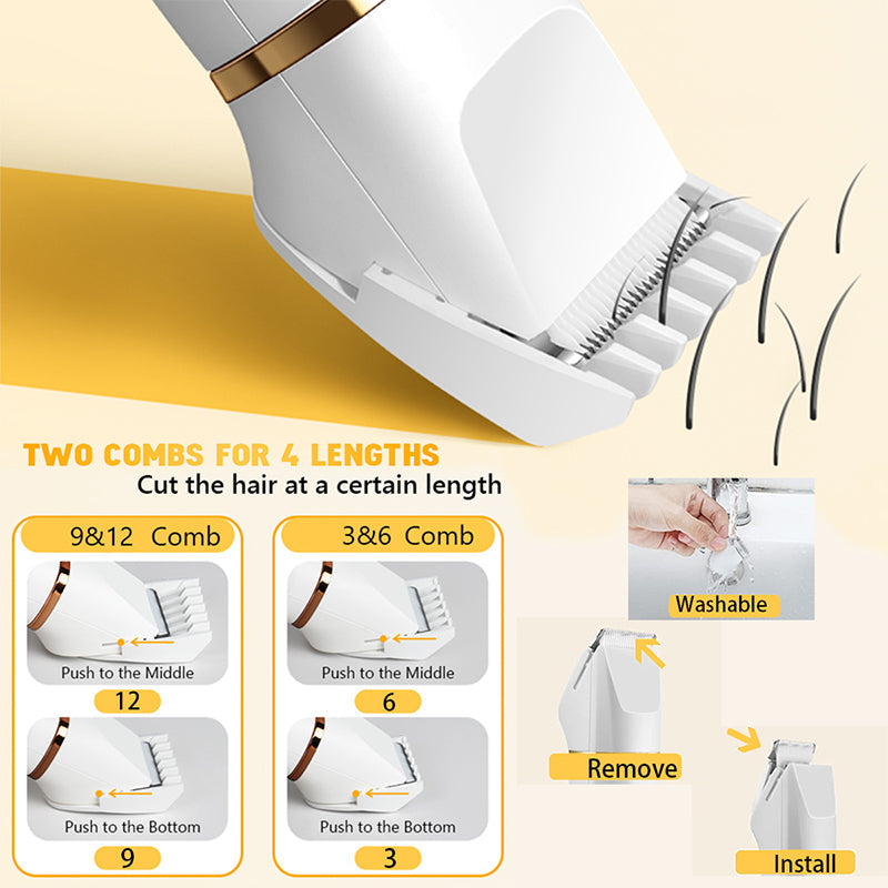 ✂️🔋 Recortadora Eléctrica 3 en 1 con Base – Precisión Profesional, Todo en un Solo Dispositivo 💈✨