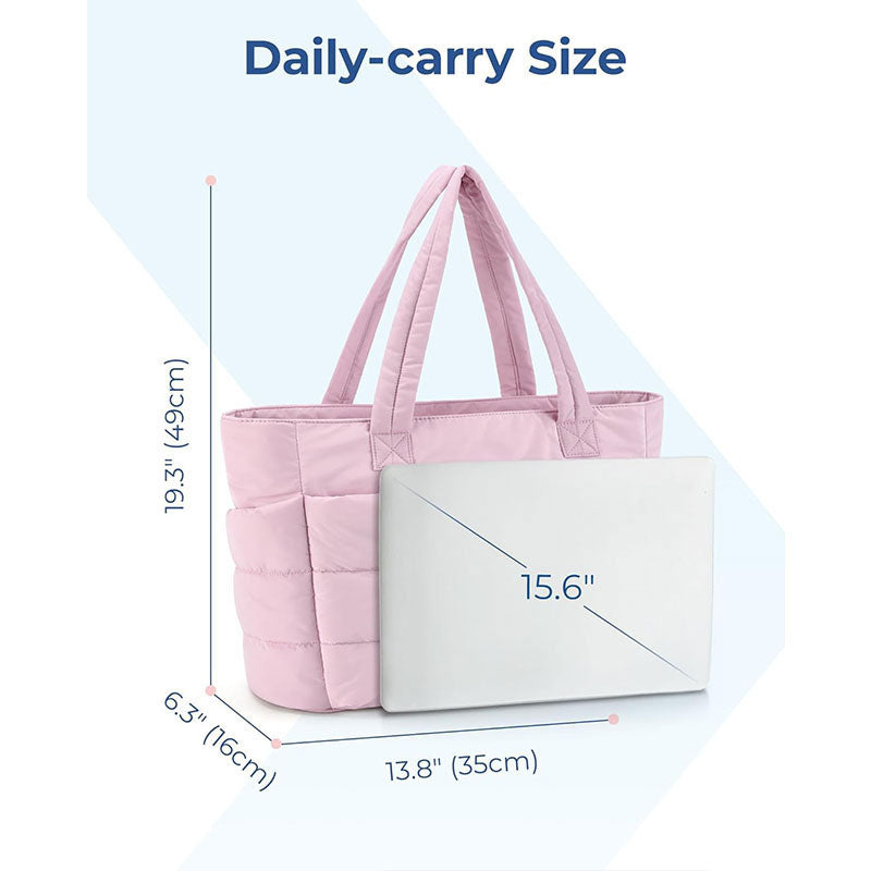 👜✨ Bolso Tote Ligero Rosa Dulce para Mujer – Estilo Elegante y Espacioso para Llevar Todo lo que Necesitas 🌸💖