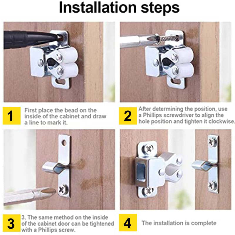 🚪✨ Cierres a Presión de Acero Inoxidable para Gabinetes   Resistentes, Clásicos y de Fácil Instalación 🔩🧰