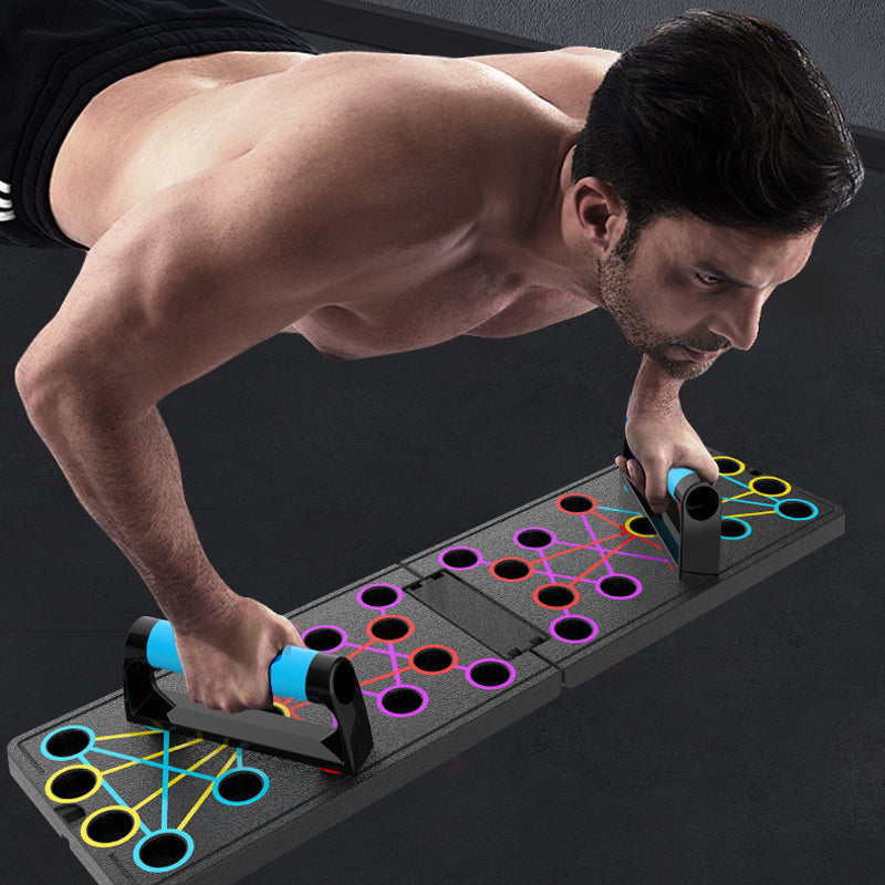 💪 Tabla de Flexiones Plegable y Multifuncional – Entrenamiento Eficaz en Casa o en Movimiento 🏋️‍♀️✨