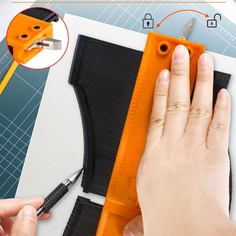 🔥 50% DE DESCUENTO 🔥  ¡Despídete de las mediciones imprecisas! Regla Curva para Medir Líneas Irregulares y Superficies Complejas 📏✨