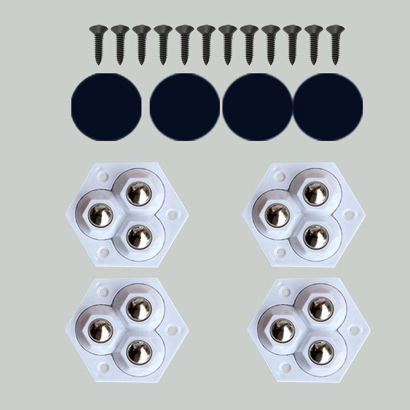 🔥 50% DE DESCUENTO 🔥 Ruedas Giratorias 360° de Tres Bolas (Pack de 4) – Movimiento Suave y Sin Rayar Pisos 🛠️✨