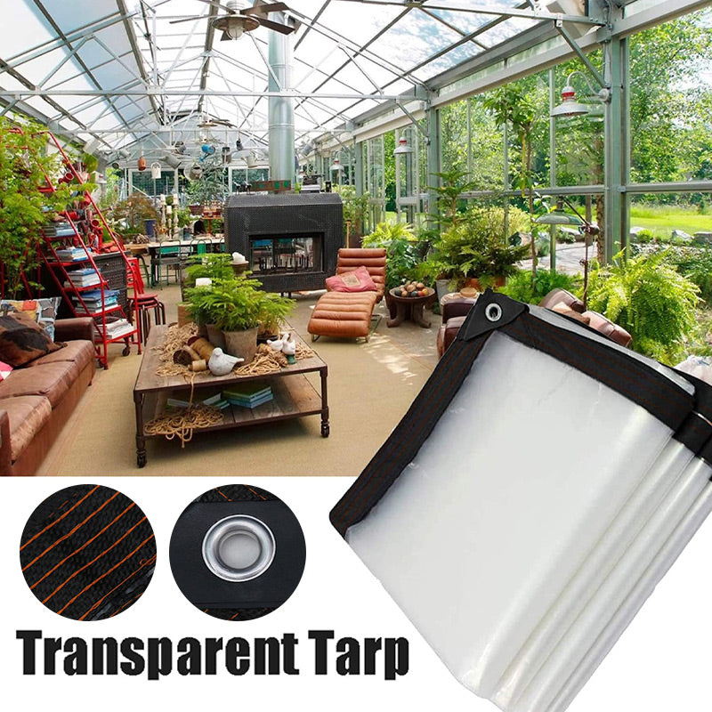 ⏰ ¡Oferta Limitada 50% OFF! 🌿 Lona Transparente Impermeable – Aislante, 90% Transparencia y Cuerdas Gratis 🏡✨