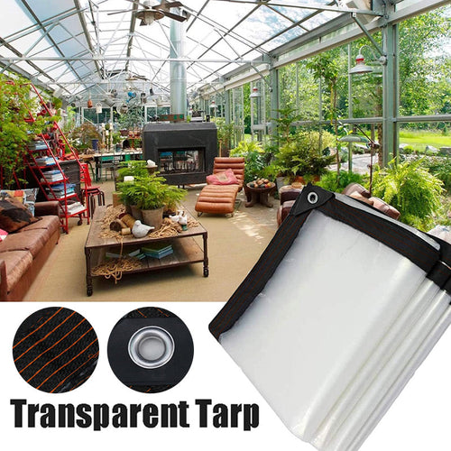 ⏰ ¡Oferta Limitada 50% OFF! 🌿 Lona Transparente Impermeable – Aislante, 90% Transparencia y Cuerdas Gratis 🏡✨