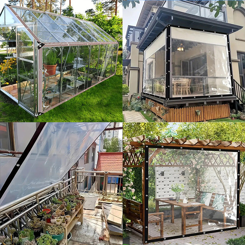 ⏰ ¡Oferta Limitada 50% OFF! 🌿 Lona Transparente Impermeable – Aislante, 90% Transparencia y Cuerdas Gratis 🏡✨