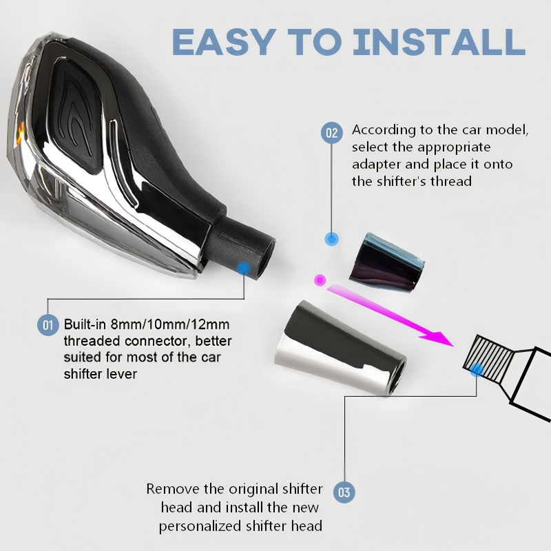 🔥 ¡50% DE DESCUENTO! 🔥 🚗✨ Pomo de Cambio LED Universal con Sensor Táctil – Iluminación Inteligente, Estilo Deportivo y Control Preciso para Tu Auto 💡⚡