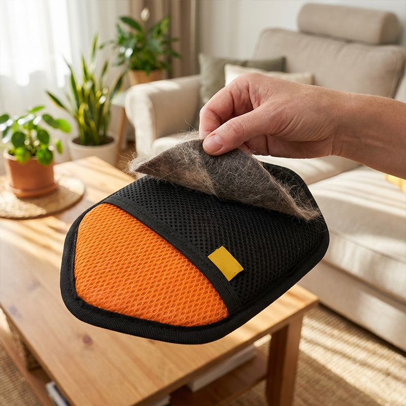 🐾✨ Guante Hexagonal Removedor de Pelo para Mascotas   Elimina Pelo Fácilmente · Reutilizable · Ideal para Perros y Gatos 🐶🐱