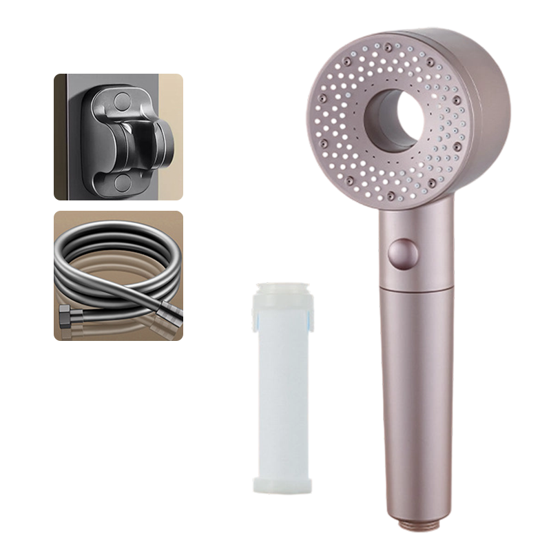 🚿 Cabezal de Ducha Filtrado de Alta Presión con 5 Modos   Incluye Manguera y Base – Agua Potente y Suave 💦✨