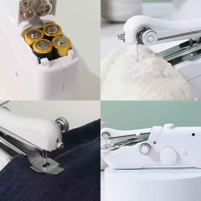 🔥 50% DE DESCUENTO 🔥  Mini Máquina de Coser Eléctrica Quick Se – Compacta, Rápida y Fácil de Usar ✂️🧵