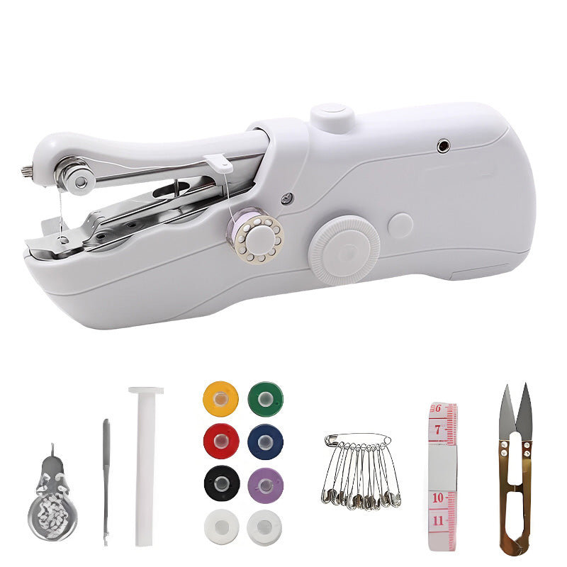 🔥 50% DE DESCUENTO 🔥  Mini Máquina de Coser Eléctrica Quick Se – Compacta, Rápida y Fácil de Usar ✂️🧵