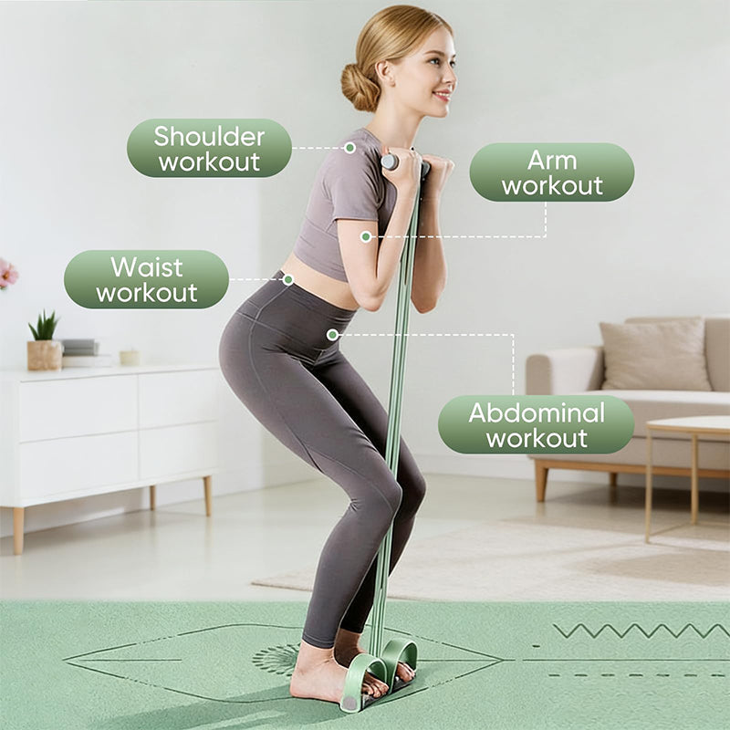 💪🔥 Banda de Resistencia con Pedales Multifuncional   Entrenamiento Completo en Casa para Todo el Cuerpo 🏠✨