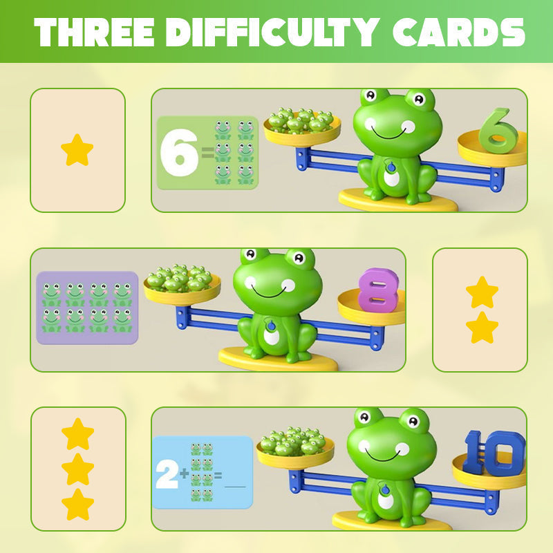 🐸 Juguete Educativo de Matemáticas con Balanza de Rana   Aprende Sumas y Restas Jugando 🧮✨