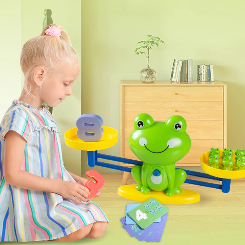 🐸 Juguete Educativo de Matemáticas con Balanza de Rana   Aprende Sumas y Restas Jugando 🧮✨