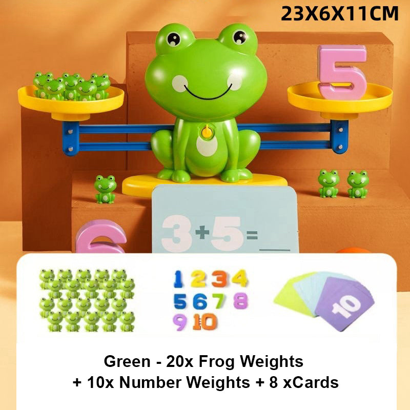 🐸 Juguete Educativo de Matemáticas con Balanza de Rana   Aprende Sumas y Restas Jugando 🧮✨