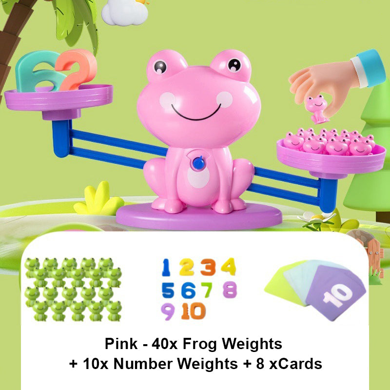 🐸 Juguete Educativo de Matemáticas con Balanza de Rana   Aprende Sumas y Restas Jugando 🧮✨