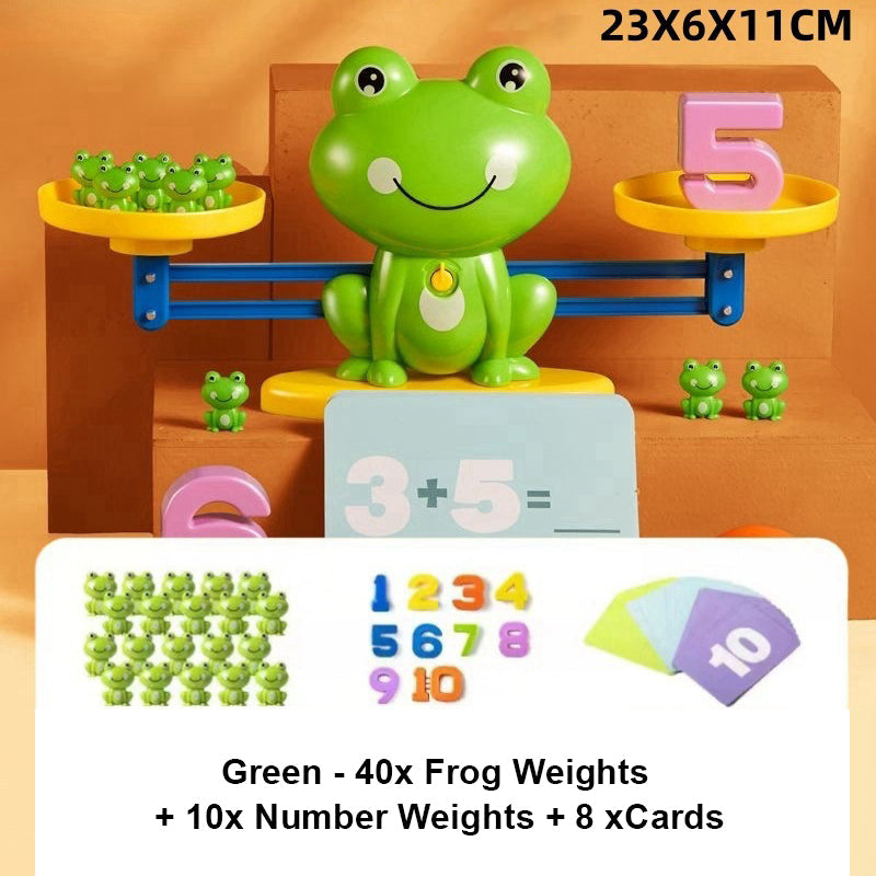 🐸 Juguete Educativo de Matemáticas con Balanza de Rana   Aprende Sumas y Restas Jugando 🧮✨