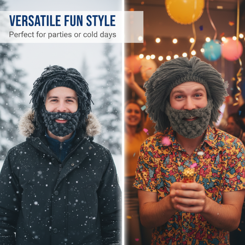 🔥 50% DE DESCUENTO 🔥 Sombrero Punk con Peluca Integrada y Barba Tejida 🎸🧔 | Look Rebelde y Divertido para Fiestas, Disfraces y Eventos 🎉