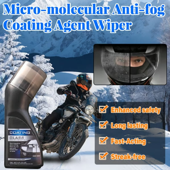 🔥 ¡50% DE DESCUENTO! 🔥🧼 COMPRAR 2 Y LLEVAR 1 GRATIS | Limpiador Antivaho Micromolecular con Agente de Recubrimiento – Visión Clara y Protección Duradera ✨👓🚗