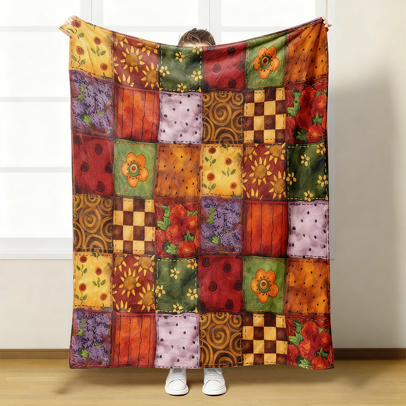 🔥 50% DE DESCUENTO 🔥 Manta de Franela Suave con Estampado de Flores – Ultra Cómoda y Decorativa para tu Hogar 🌸✨
