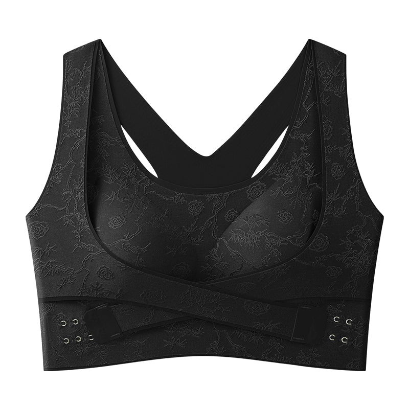 🔥 50% DE DESCUENTO 🔥   ✨ Sujetador Cómodo con Realce y Esculpido Entrecruzado 💖   Moldea, Levanta y Estiliza sin Aros 😍