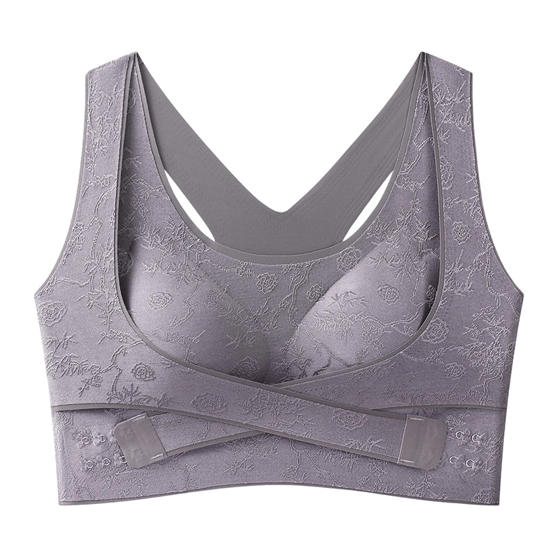 🔥 50% DE DESCUENTO 🔥   ✨ Sujetador Cómodo con Realce y Esculpido Entrecruzado 💖   Moldea, Levanta y Estiliza sin Aros 😍