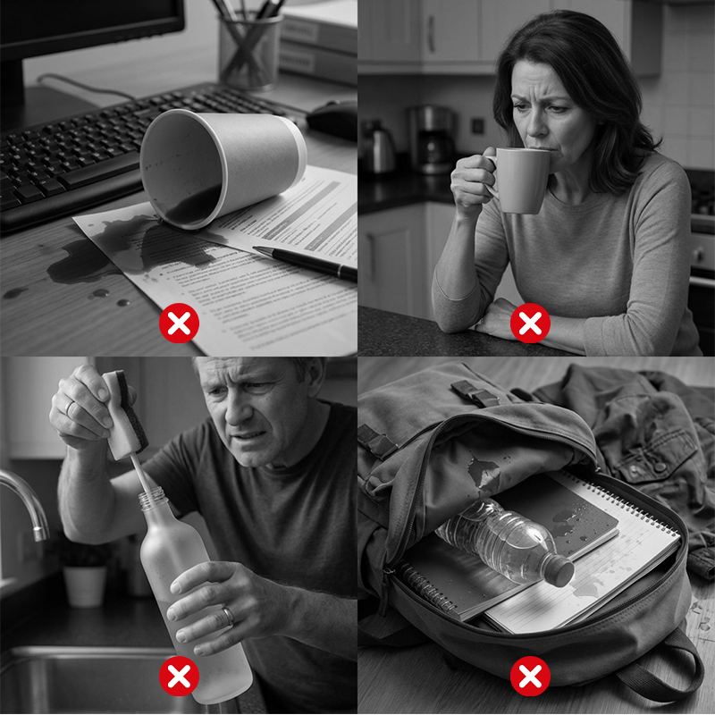 ☕🌟 Botella de Acero Inoxidable con Aislamiento al Vacío y Taza con Tapa – Mantén tus Bebidas a la Temperatura Ideal por Más Tiempo 🧊🔥