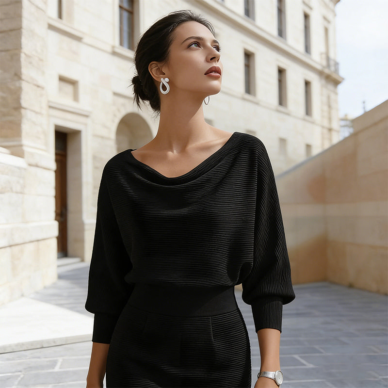 🔥 Vestido Elegante Adelgazante para Mujer – Cintura Ceñida y Silueta que Resalta tu Figura ✨💃que Favorece la Figura ✨💃