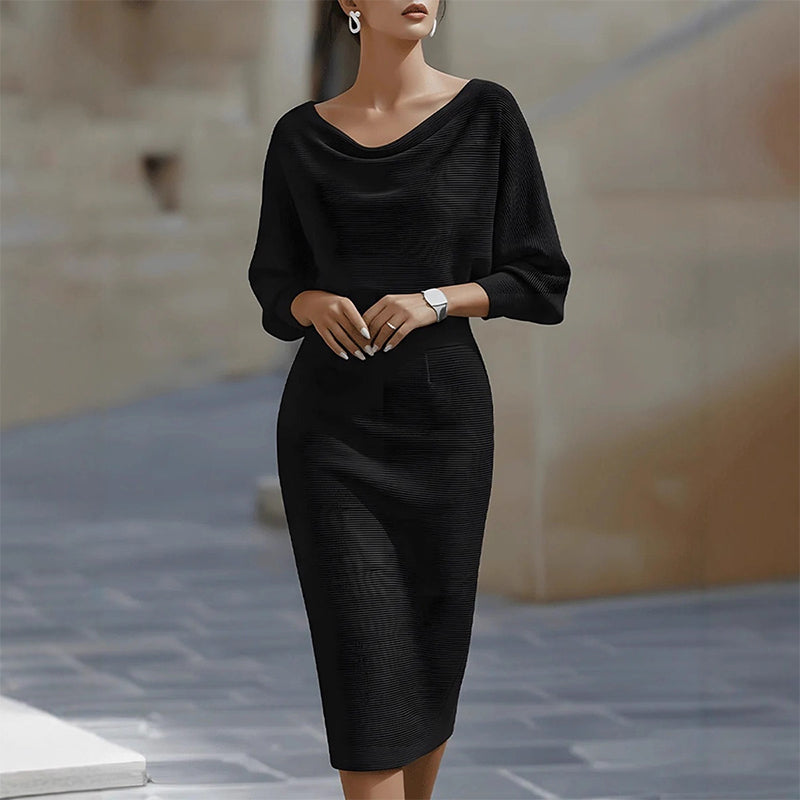 🔥 Vestido Elegante Adelgazante para Mujer – Cintura Ceñida y Silueta que Resalta tu Figura ✨💃que Favorece la Figura ✨💃