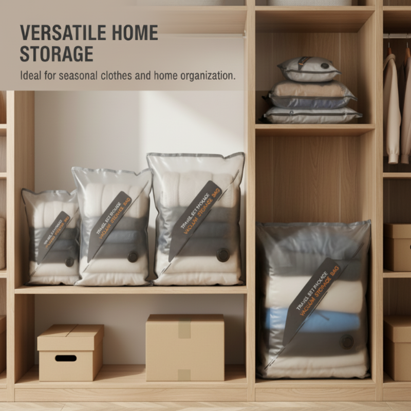 🧳✨ Bolsas de Almacenamiento al Vacío para Viajes 🌍 Compactas y Eficientes, ¡Organiza tu Equipaje con Estilo! 🏖️