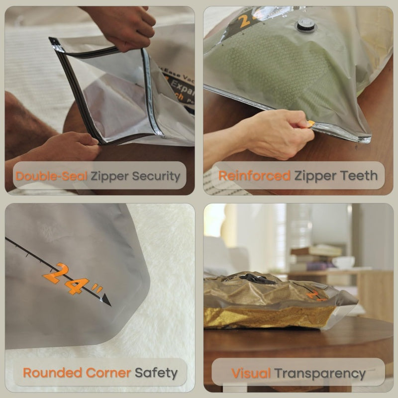 🧳✨ Bolsas de Almacenamiento al Vacío para Viajes 🌍 Compactas y Eficientes, ¡Organiza tu Equipaje con Estilo! 🏖️