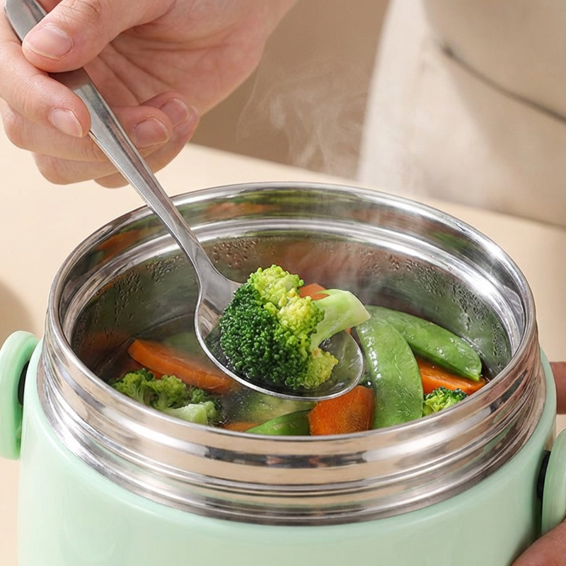 🥣 Termo para Alimentos de Acero Inoxidable – Aislamiento al Vacío de 1.5L para Mantener tus Comidas Calientes o Frías Todo el Día 🌡️✨