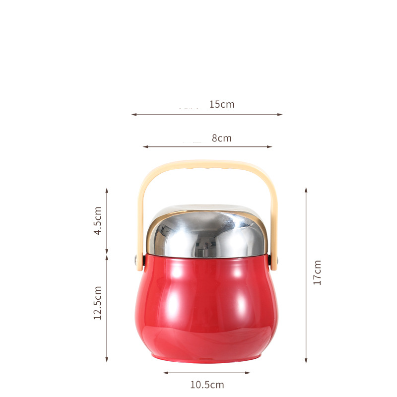 🥣 Termo para Alimentos de Acero Inoxidable – Aislamiento al Vacío de 1.5L para Mantener tus Comidas Calientes o Frías Todo el Día 🌡️✨