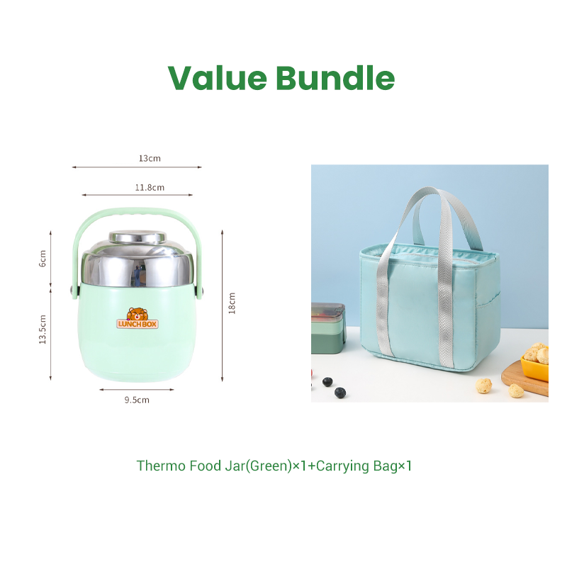 🥣 Termo para Alimentos de Acero Inoxidable – Aislamiento al Vacío de 1.5L para Mantener tus Comidas Calientes o Frías Todo el Día 🌡️✨