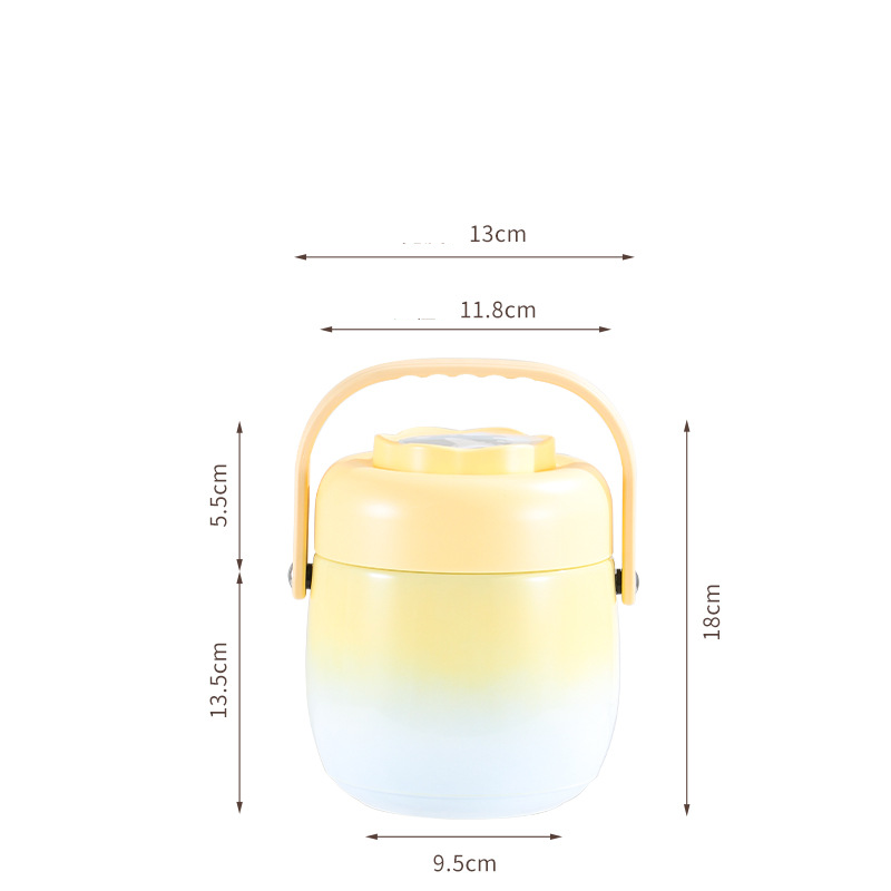 🥣 Termo para Alimentos de Acero Inoxidable – Aislamiento al Vacío de 1.5L para Mantener tus Comidas Calientes o Frías Todo el Día 🌡️✨