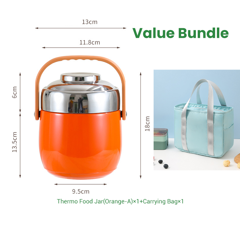 🥣 Termo para Alimentos de Acero Inoxidable – Aislamiento al Vacío de 1.5L para Mantener tus Comidas Calientes o Frías Todo el Día 🌡️✨