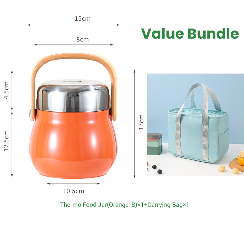 🥣 Termo para Alimentos de Acero Inoxidable – Aislamiento al Vacío de 1.5L para Mantener tus Comidas Calientes o Frías Todo el Día 🌡️✨