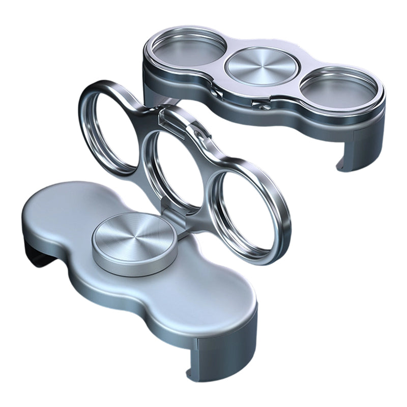 🔥 ¡50% DE DESCUENTO HOY! 🔥 Soporte de Clip Trasero 3 Dedos con Doble Anillo 📱✨ Agarre Seguro • Giro 360° • Más Comodidad y Estabilidad para tu Celular 💪😎