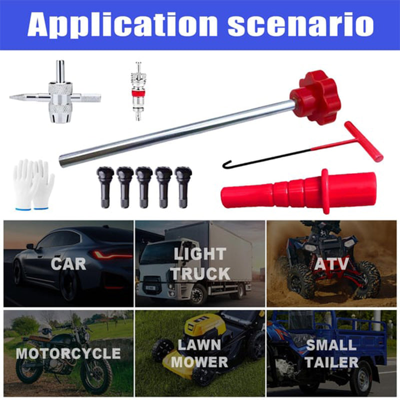 ⏰🔥 ¡50% DE DESCUENTO POR TIEMPO LIMITADO! 🔧 Kit de Herramientas para Válvula de Neumático – Cambio Rápido y Fácil 🚗✨