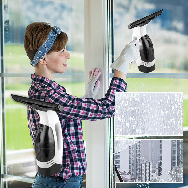 🔥 50% DE DESCUENTO 🔥 Juego de Aspiradora de Ventana Recargable Inalámbrica 20W – Limpieza Rápida y Eficiente en Casa 🪟✨