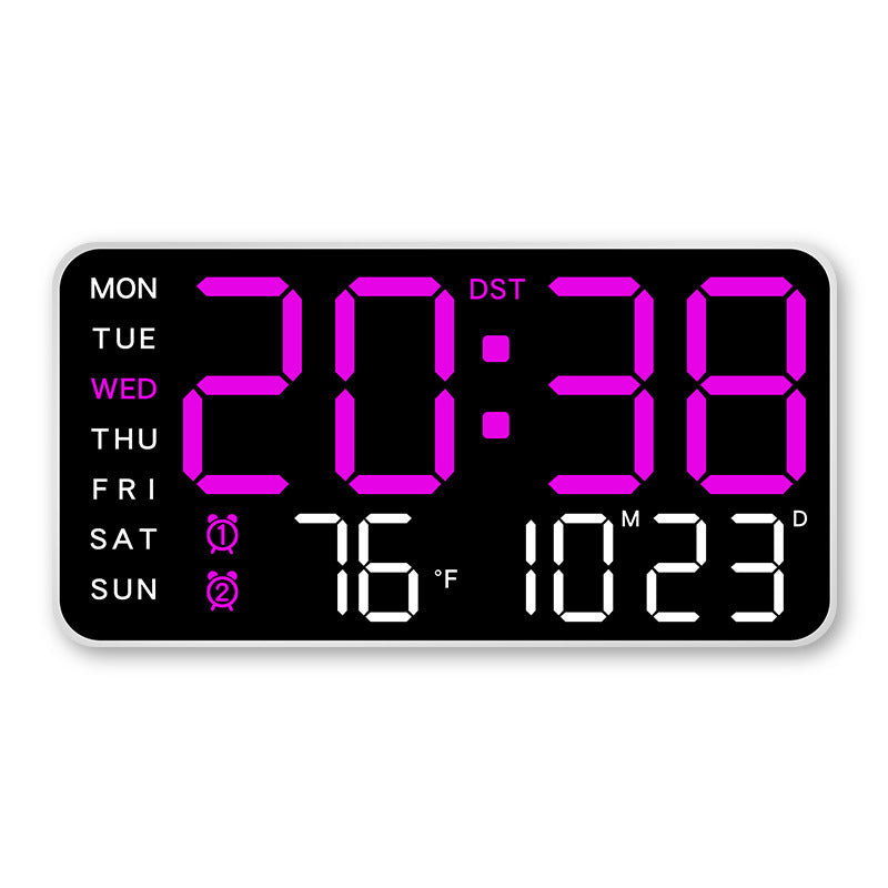 🕒 Reloj Digital Pared: LED Grande + Fechas + Termómetro📅 Fechas Claras + Termómetro: Reloj para Mayores – 99 % Satisfacción! 🌡️