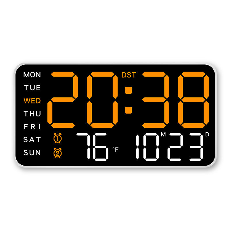 🕒 Reloj Digital Pared: LED Grande + Fechas + Termómetro📅 Fechas Claras + Termómetro: Reloj para Mayores – 99 % Satisfacción! 🌡️