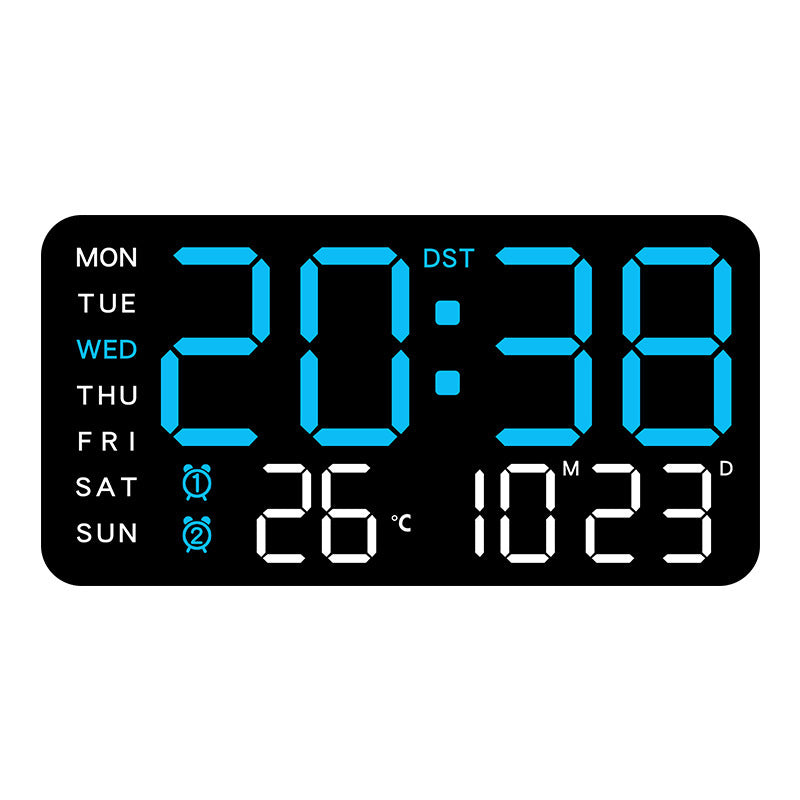 🕒 Reloj Digital Pared: LED Grande + Fechas + Termómetro📅 Fechas Claras + Termómetro: Reloj para Mayores – 99 % Satisfacción! 🌡️