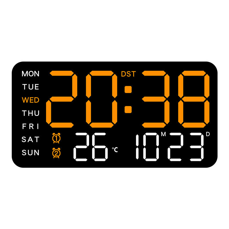 🕒 Reloj Digital Pared: LED Grande + Fechas + Termómetro📅 Fechas Claras + Termómetro: Reloj para Mayores – 99 % Satisfacción! 🌡️