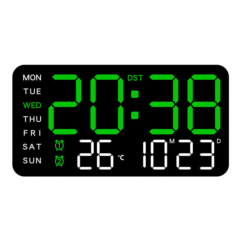 🕒 Reloj Digital Pared: LED Grande + Fechas + Termómetro📅 Fechas Claras + Termómetro: Reloj para Mayores – 99 % Satisfacción! 🌡️