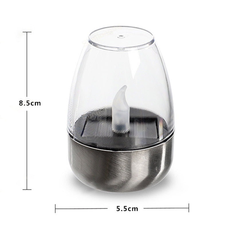 🕯️ Paquete de 6 Lámparas de Mesa LED Solares – Sin Llama, Resistentes al Agua y con Encendido Automático 🌙✨